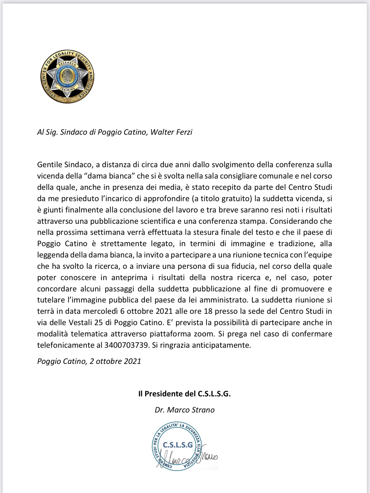 Il mistero della Dama Bianca forse definitivamente chiarito? – STUDY CENTER for LEGALITY SECURITY and JUSTICE