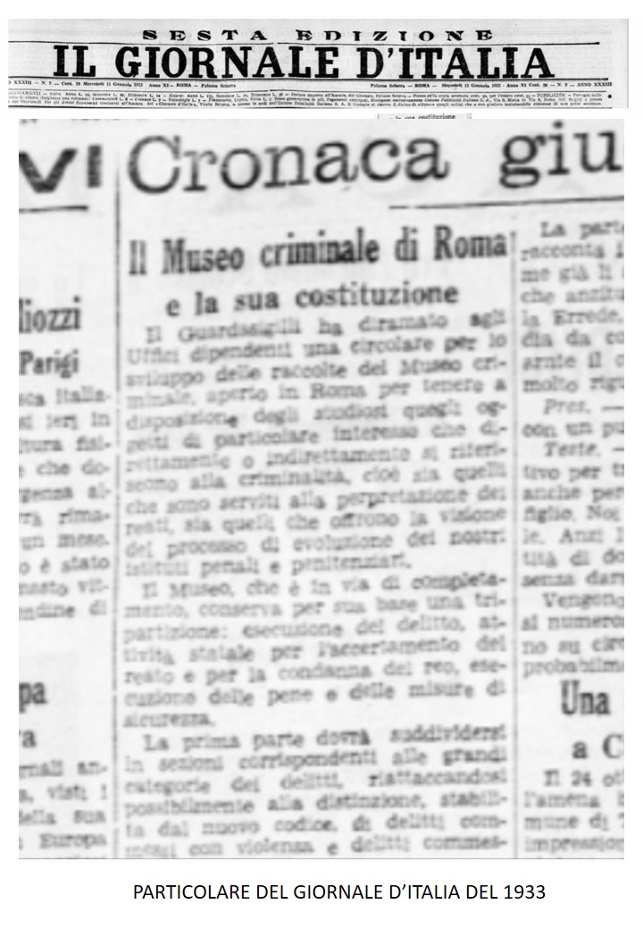 Un articolo del Giornale d’Italia del 1933 e una presunta pista per la soluzione del caso – STUDY CENTER for LEGALITY SECURITY and JUSTICE
