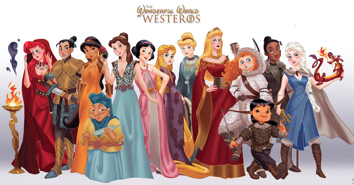 The Princesses Of Westeros – Game Of Thrones Characters Re-Imagined As Disney Princesses